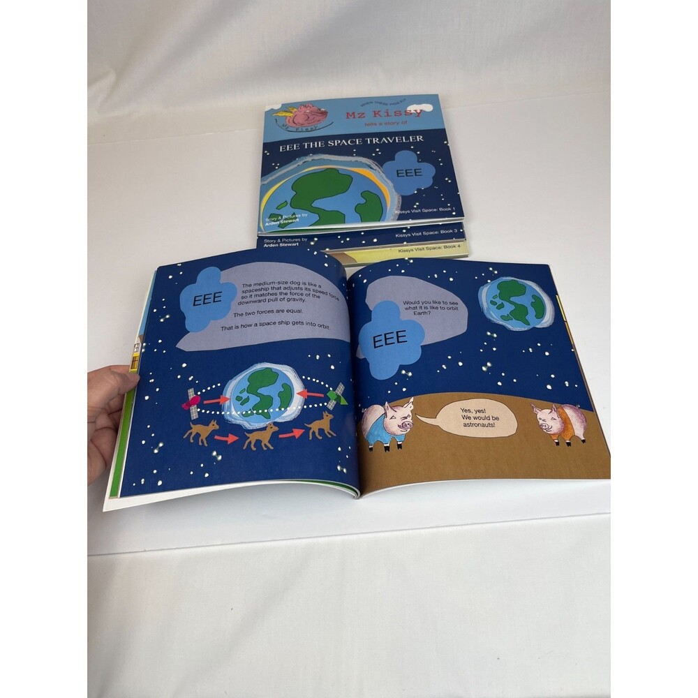 Lot of 4 Mz Kissy Tells a Story (Kissys Visit Space) Books 1-4 Kids Series Books - Picture 11 of 16